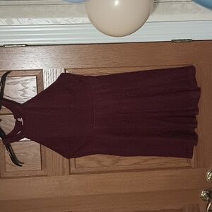 Burgundy Sleeveless Dress Never Worn